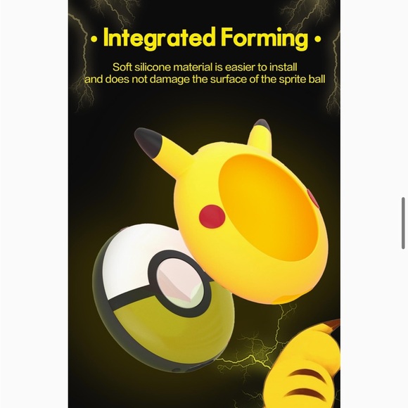 BNWT Yellow Silicone Case for Poke GO Plus +, Soft Silicone Wrist Strap Pikachu - Picture 6 of 9